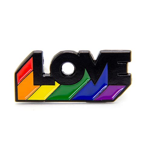 Gay Pride Flag Lgbt Lgbtq Lesbian Enamel Pin In Pins And Badges From Home