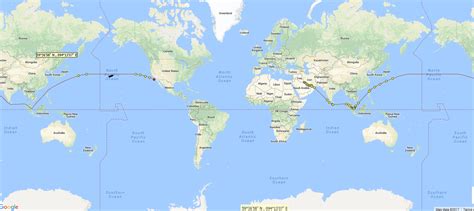 World Map With International Date Line Map