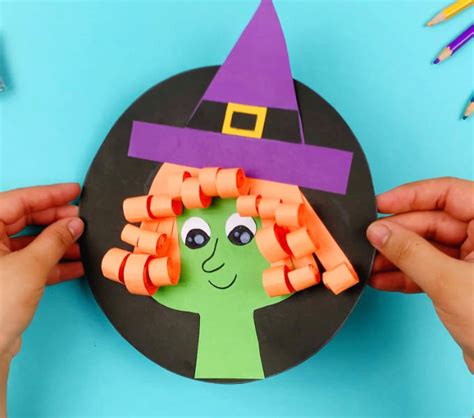 Construction Paper Witch Craft For Kids Easy Peasy And Fun