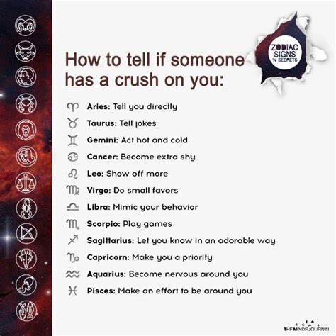 how to tell if someone has a crush on you zodiac sign traits zodiac signs funny zodiac signs