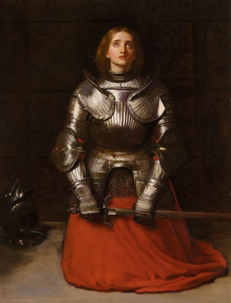 Joan Of Arc John Everett Millais Medium Oil Canvas Joan D Arc Saint