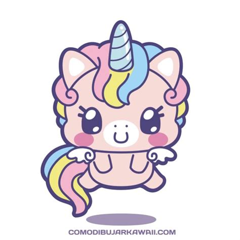 Como Dibujar Un Unicornio Kawaii Dibujos Kawaii Imagenes Faciles Images