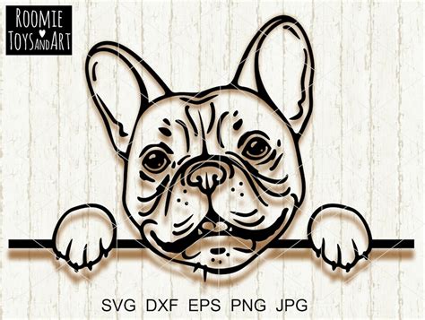 French Bulldog Svg File Frenchie Svg File Dog Face Svg File | Etsy UK