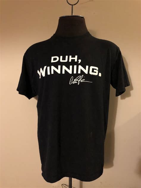 Charlie Sheen Duh Winning Shirt Meltdown Etsy