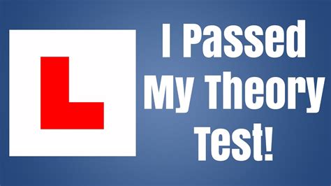 I Passed My Driving Theory Test Youtube