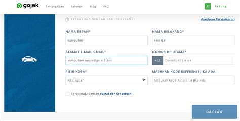 Tapi detikers tahu tidak sih bagaimana gojek melakukan penyesuaian insentif yang membuat para mitra driver merasa dirugikan? Cara Daftar Driver GoCar Gojek Secara Online - Kumpulan Remaja