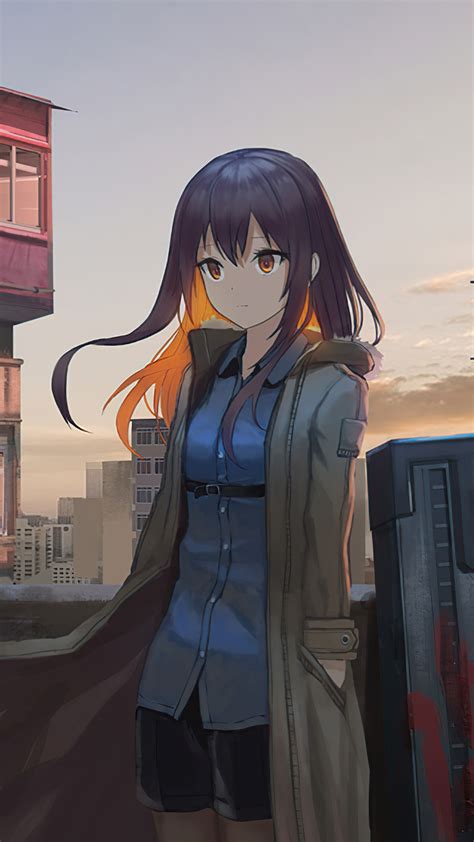 2160x3840 Anime Girl On Rooftop Sony Xperia Xxzz5 Premium Hd 4k