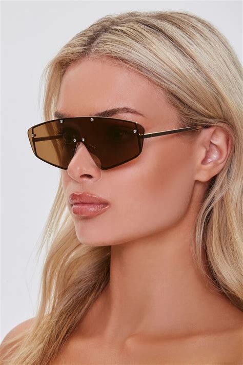 mirrored shield sunglasses