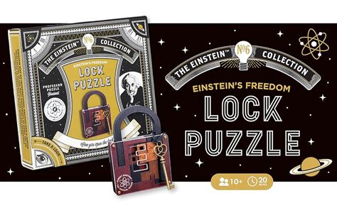The Einstein Collection Lock Puzzle Tricky Padlock Brain Game 3d