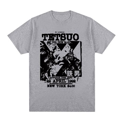 Tetsuo The Iron Man Vintage T Shirt Japanese Movie Cotton Shinya Tsukamoto Men T Shirt New