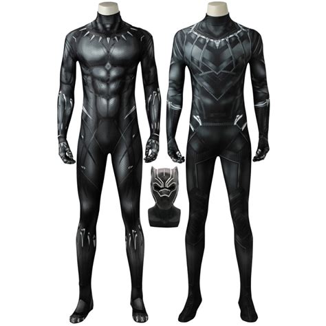 Adult Classic Black Panther Costume Black Panther Cosplay Suits