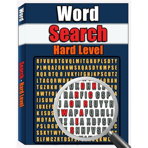 Word Search Hard Level Puzzle Book For Adults Word Find Puzzles