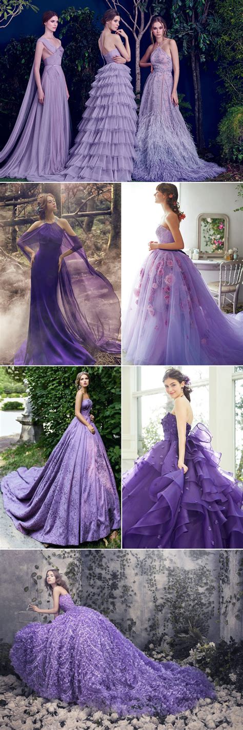 30 Beautiful Purple Wedding Gowns For Modern Romantic Brides Praise