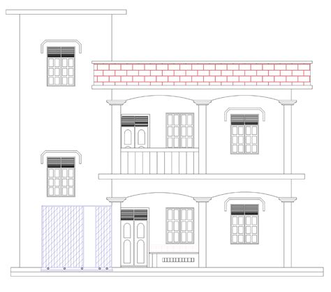 Single Unit Duplex House Design Autocad File Basic Rules For Design