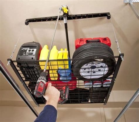 Pulley System Storage Rack For Your Garage Deckenlagerung