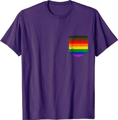 Amazon Com Gay Pride Flag Pocket T Shirt Tee Shirt Philadelphia Clothing