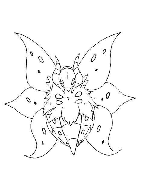 Volcarona Pokemon Coloring Pages