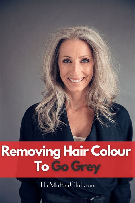 Removing Hair Color To Go Grey Easy Ways To Ditch The Dye Hair