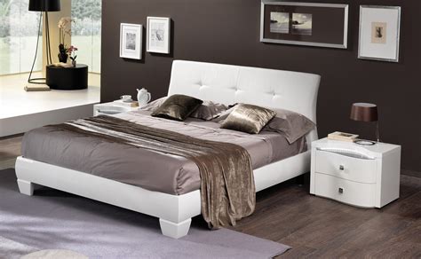 Bd448 leather bedroom 177 * 225 * 112 mattress: Made in Italy Leather Elite Modern Bedroom Set Jackson ...