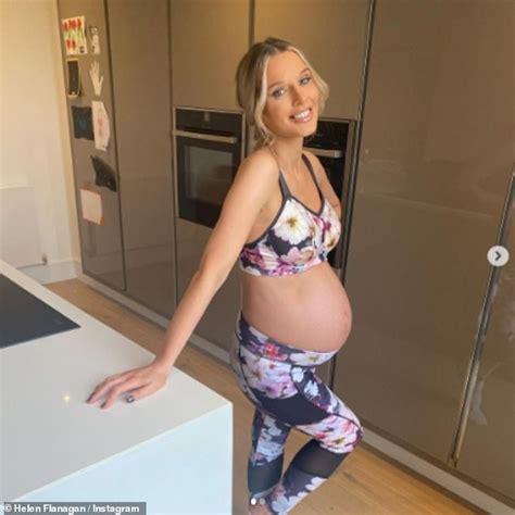 Pregnant Helen Flanagan Looks Radiant As She Displays Her Week Baby Bump Daily Mail Online