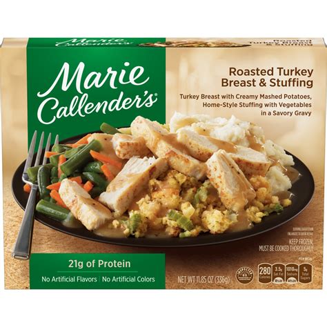 There are plenty of different marie callender's delights frozen dinners and desserts available to choose from. MARIE CALLENDERS Roasted Turkey Breast And Stuffing | Conagra Foodservice