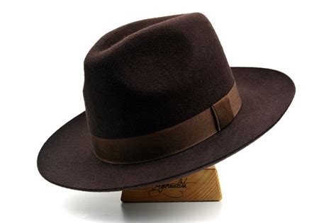 Fedora The Westerner Chocolate Brown Wide Brim Hat Men Etsy Wide