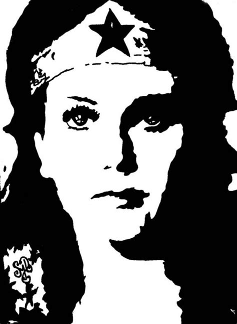 My Art Work ~ Wonder Woman Art Portrait Painting