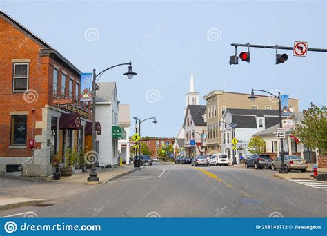 Historic Commercial Building Newmarket Nh Usa Editorial Photography