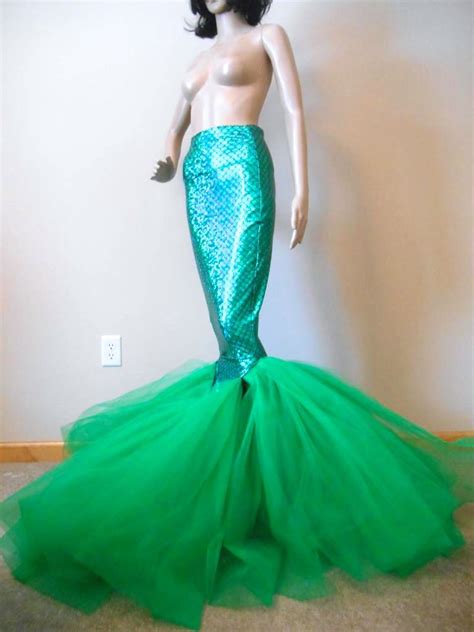 A wide variety of costume sirene options are available to you, such as material. Long Full Lenght Green Mermaid Tail, Adult Halloween Costume, High Waisted Mermaid Scale Ski ...