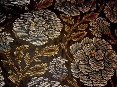 Embroidered Silk Pattern Designer Fabric A Very High End Premium Fabric