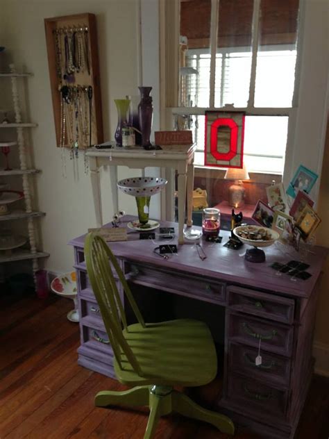 Sa le from $79 • work from home essentials • executive office computer chairs • see our collection at $75 mix & match chairs $35 each price firm 1 bright blue, 1 grey, 3 lime green, 1 aqua blue. Purple desk with lime green chair - fab! | Purple desk ...