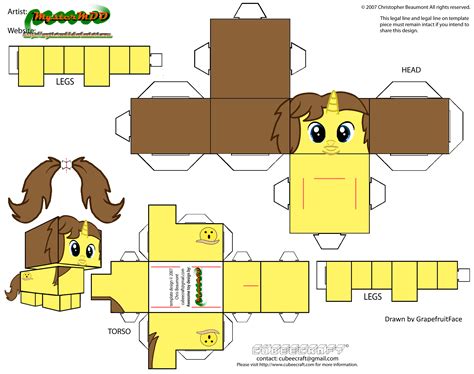 Pin By Nesmithj On My Little Pony Cubeecraft Paper Crafts Minnie Brony