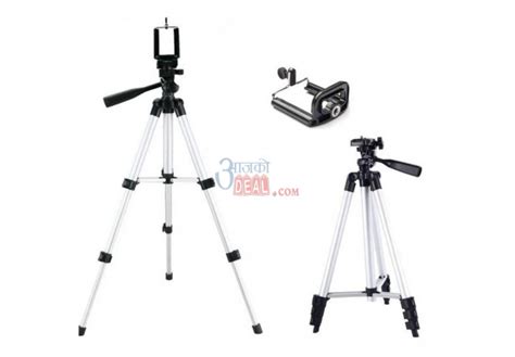 Youtuber Portable Tripod Stand 3110 And Free T Of Mobile Holder At