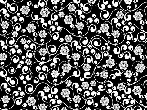 Black And White Floral Pattern Background Openclipart