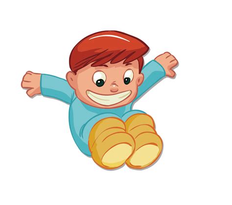 Child Cartoon Clip Art Jump Boy Png Download 945836 Free