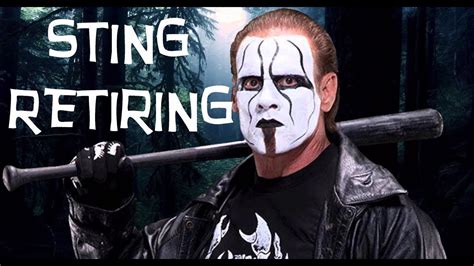 Sting Retiring Wwe News Stings Retirement From Wrestling Youtube