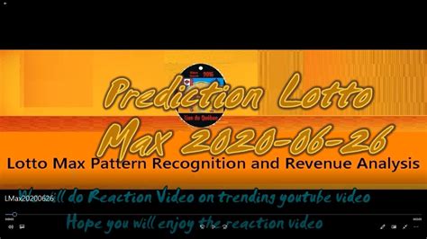 Lottomaxwinningnumbers.ca is not an official lotto. Winning Prediction Lotto Max for 2020-06-26 - YouTube