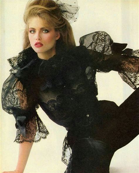Best 80s Fashion Look 1980s Top Model Kim Alexis 1980s Fashion