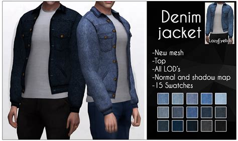 Sims 4 Cc Ts4 Denim Jacket