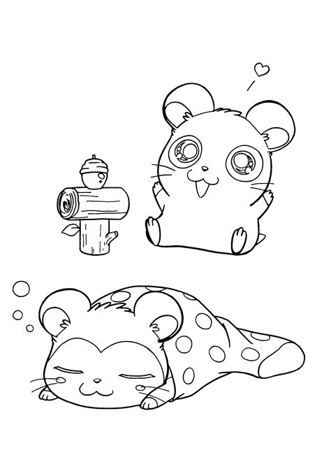 Coloring Page Hamtaro Coloring Pages 283