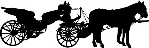 6 Horse And Carriage Silhouette Png Transparent