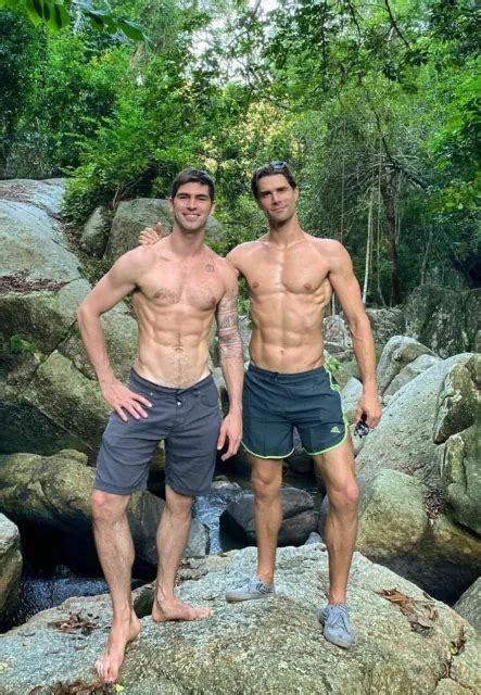 Shirtless Male Beefcake Muscular Hikers Hard Body Dudes Duo Guys Photo 4x6 G724 499 Picclick