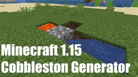 Minecraft 1 17 Easy Cobblestone Generator Tutorial YouTube