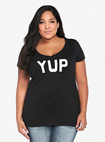 Yup V Neck Tee Torrid Trendy Plus Size Clothing Plus Size Outfits