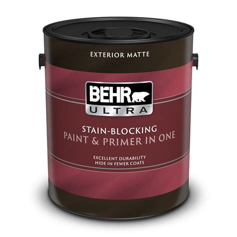 Behr Premium Plus Ultra Exterior Paint And Primer In One Flat Medium