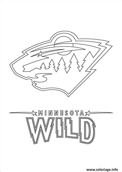 Coloriage Minnesota Wild Logo Lnh Nhl Hockey Sport