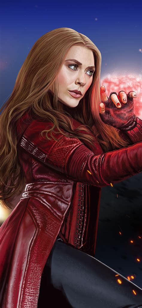 1242x2688 Scarlet Witch New Artwork Iphone Xs Max Hd 4k Wallpapers