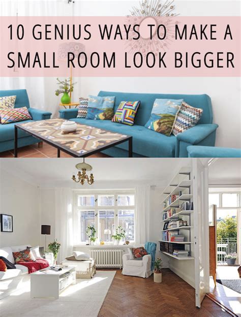 11 easy ways to make a small room look bigger 11 easy ways to make a small room look bigger. 10 Genius Ways To Make A Small Room Look Bigger | Small ...