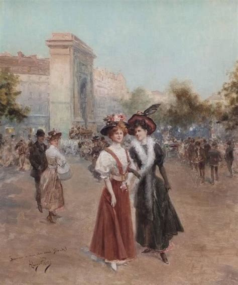 Alonso Perez Painting 19th Century Paris Belle Epoque