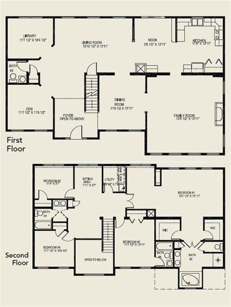 Families with young children often require a two story house plan in which all bedrooms are featured on the second floor while the main living areas are featured on the first floor. Luxury 4 Bedroom 2 Story House Floor Plans - New Home ...